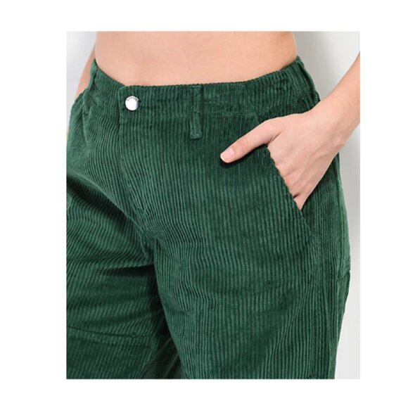 🌹HOST PICK🌹ANGEL KISS GREEN CORDUROY CARGO LOOSE/100%COTTON PANTS/SIZE 9/29/NWOT - Picture 11 of 11